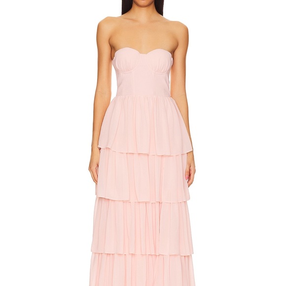L+F Pink Strapless Dress - Picture 1 of 3